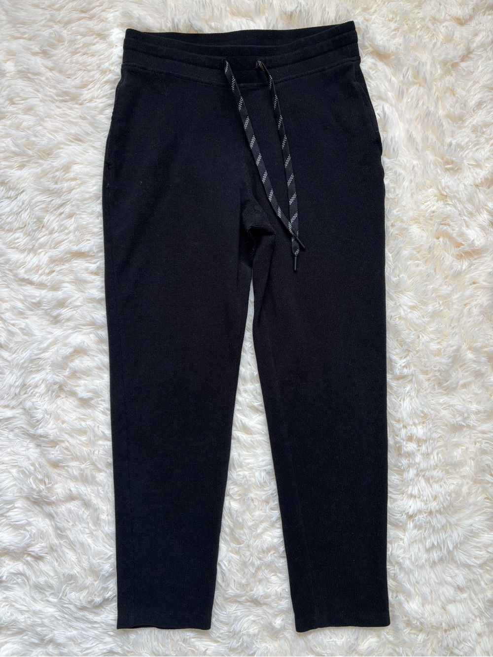 Marc New York Andrew Marc Ribbed Jogger Pants Black Size S Womens